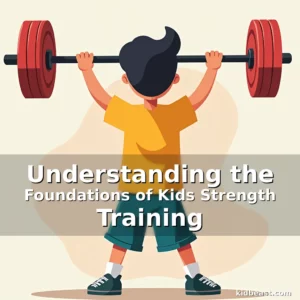 Artistic representation for Understanding the Foundations of Kids Strength Training